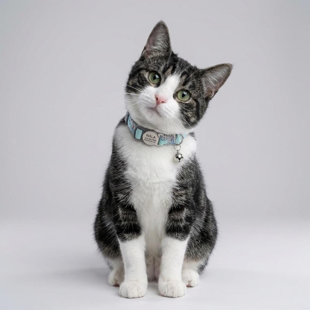 Personalized Floral Cat Collar, Engraved ID Tag, Breakaway Buckle, Adjustable Kitten Collar