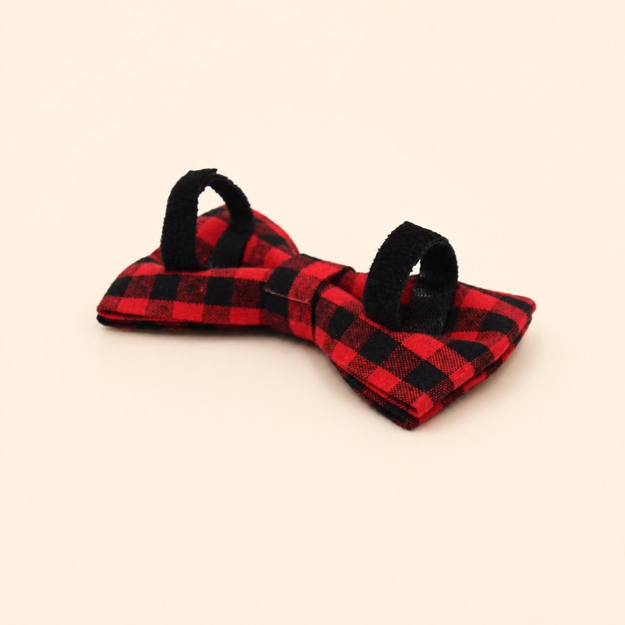 Buffalo Plaid Dog Harness Personalized, Custom Name Collar Leash Set, Red Black Check Walking Set, Different Combo