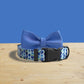 Personalized Blueberry Dog Collar and Leash Set, Engraved Name Buckle, Lightweight Nylon Pet Accessory