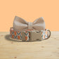Gold Tulip Personalized Dog Collar, Leash, Bowtie, Engraved Name Buckle