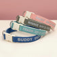 Reflective Custom Dog Collar | PU Leather Nylon | Personalized Pet Name ID