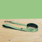 Flower Field Dog Collar, Personalized Nylon Leash, Engraved Name Buckle, Handmade Pet Accessory
