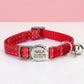 Personalized Reflective Cat Collar | Multicolour Nylon Custom ID Collar | Adjustable 20-30cm