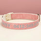 Custom Reflective Dog Collar | PU Leather, No Metal, Lightweight Pet ID