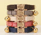Personalized Tweed Cat Collar, Engraved Name Pet Collar, Gold Buckle, Adjustable Fit