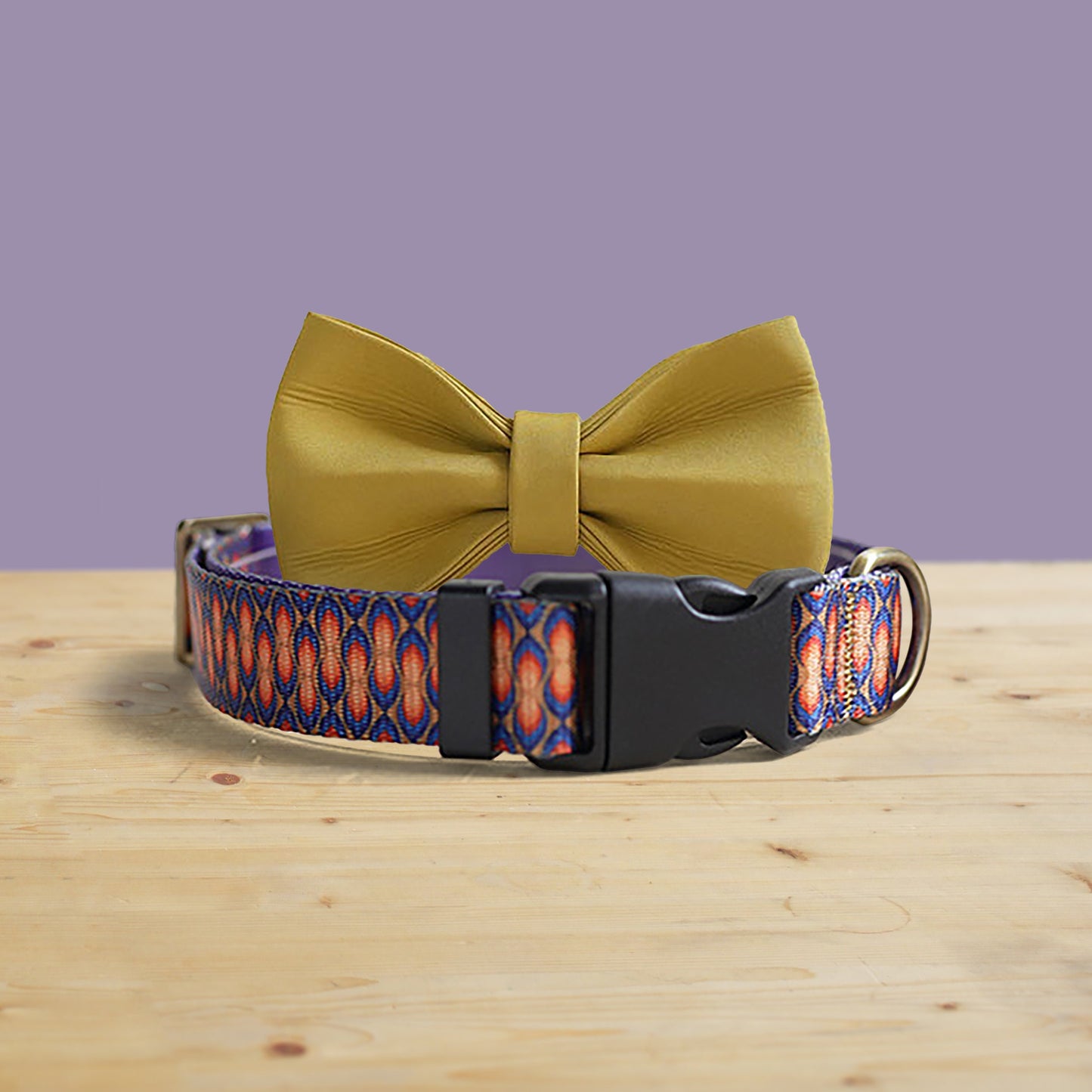 Personalized Dog Collar and Leash Set, Engraved Name Buckle, Nylon Fabric, Lightweight Dog Accessories