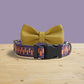 Personalized Dog Collar and Leash Set, Engraved Name Buckle, Nylon Fabric, Lightweight Dog Accessories