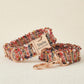 Personalized Tweed Dog Collar, Custom Engraved Gold Buckle, Dark Blue Pet Accessory