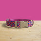 Personalized Rainbow Gem Dog Collar with Engraved Name Buckle