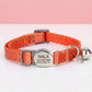 Personalized Reflective Cat Collar | Multicolour Nylon Custom ID Collar | Adjustable 20-30cm