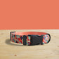 Personalized Dog Collar, Desert Dunes Pattern, Lightweight Nylon, Engraved Buckle