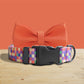 Neon Plaid Dog Collar, Leash, Bowtie Set: Personalized Nylon Pet Accessories