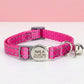 Personalized Cat Collar with Bell | Breakaway Safety Nylon ID Tag
