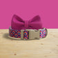 Personalized Rainbow Gem Dog Collar with Engraved Name Buckle