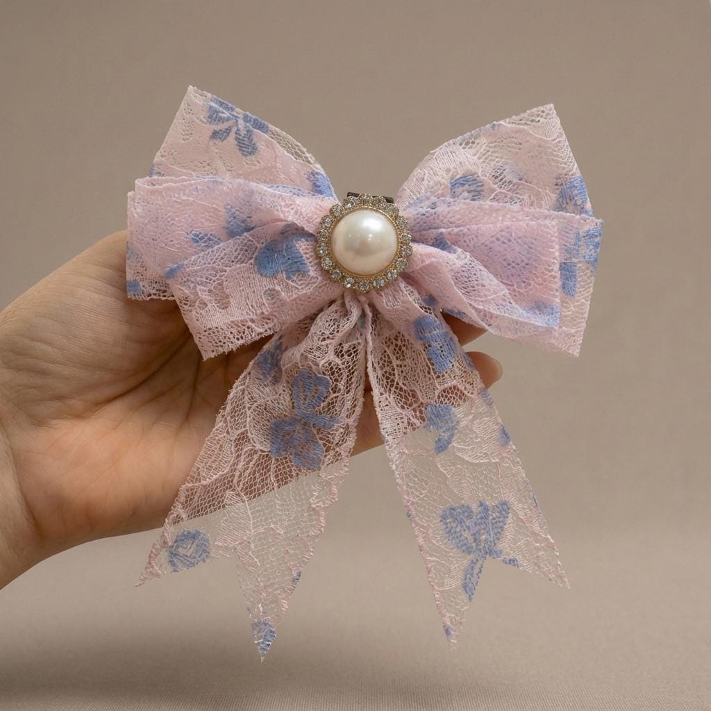 Personalized Lace Dog Collar with Engraved Buckle, Bowtie and Leash Set
