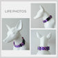 Personalised Pink Dog Collar Lightweight with Engraved Name Buckle| Leash | Bowtie, Featuring Marshmallow Pattern