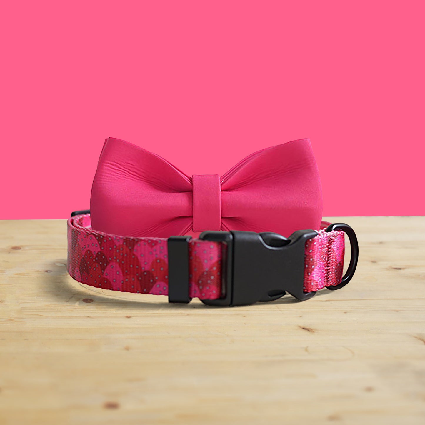 Personalized Strawberry Jelly Dog Collar and Leash Set, Engraved Name Buckle