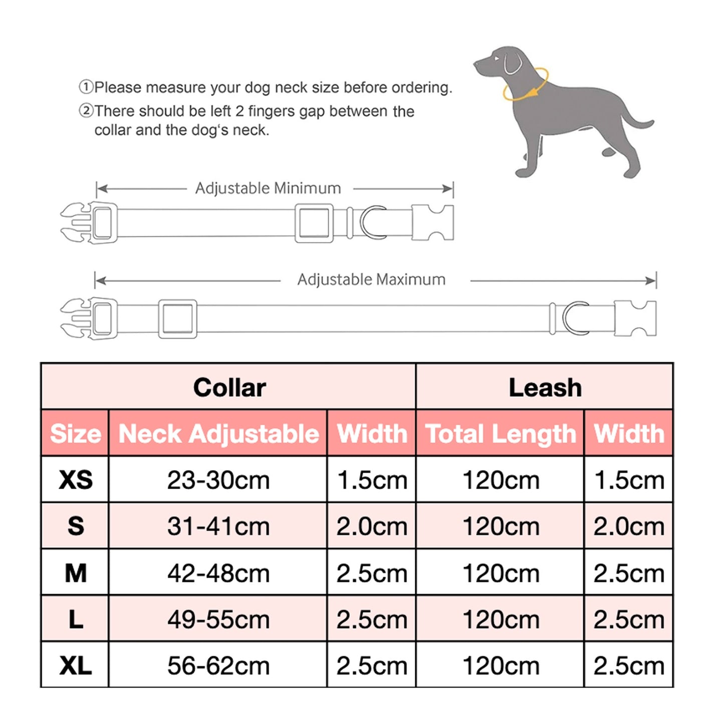 Personalised Dog Collar Gummy Worms Colorful Pink Lightweight, Leash, Bowtie with Engraved Name Buckle