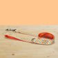 Gold Tulip Personalized Dog Collar, Leash, Bowtie, Engraved Name Buckle