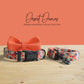 Personalized Dog Collar, Desert Dunes Pattern, Lightweight Nylon, Engraved Buckle