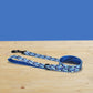 Personalized Blueberry Dog Collar and Leash Set, Engraved Name Buckle, Lightweight Nylon Pet Accessory