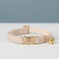 Personalized Tweed Cat Collar, Engraved Name Pet Collar, Gold Buckle, Adjustable Fit