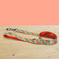 Flowering Tulip Dog Collar, Personalized Engraved Name Buckle, Nylon Leash Set