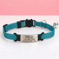 Personalized Cat Collar with Engraved Name, Bell, Breakaway Safety Buckle