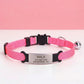 Personalized Cat Collar with Engraved Name, Bell, Breakaway Safety Buckle