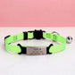 Personalized Cat Collar with Bell, Breakaway Safety Buckle, Adjustable Kitten Collar (8 Colours)