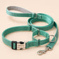 Personalized Reflective Martingale Dog Collar & Leash Set, Custom Nylon No-Slip Collar for Whippet Greyhound Sighthound, Engraved Buckle