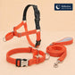 Orange No Pull Dog Harness, Hi Vis Martingale Collar & Optional Leash for Whippet Greyhound Saluki Borzoi, Engraved Sighthound Set