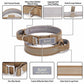 Tactical Dog Collar with Control Handle, Heavy Duty Lightweight Nylon Personalised Collar, 4 Colors, Reflective Adjustable K9 Dog Collar