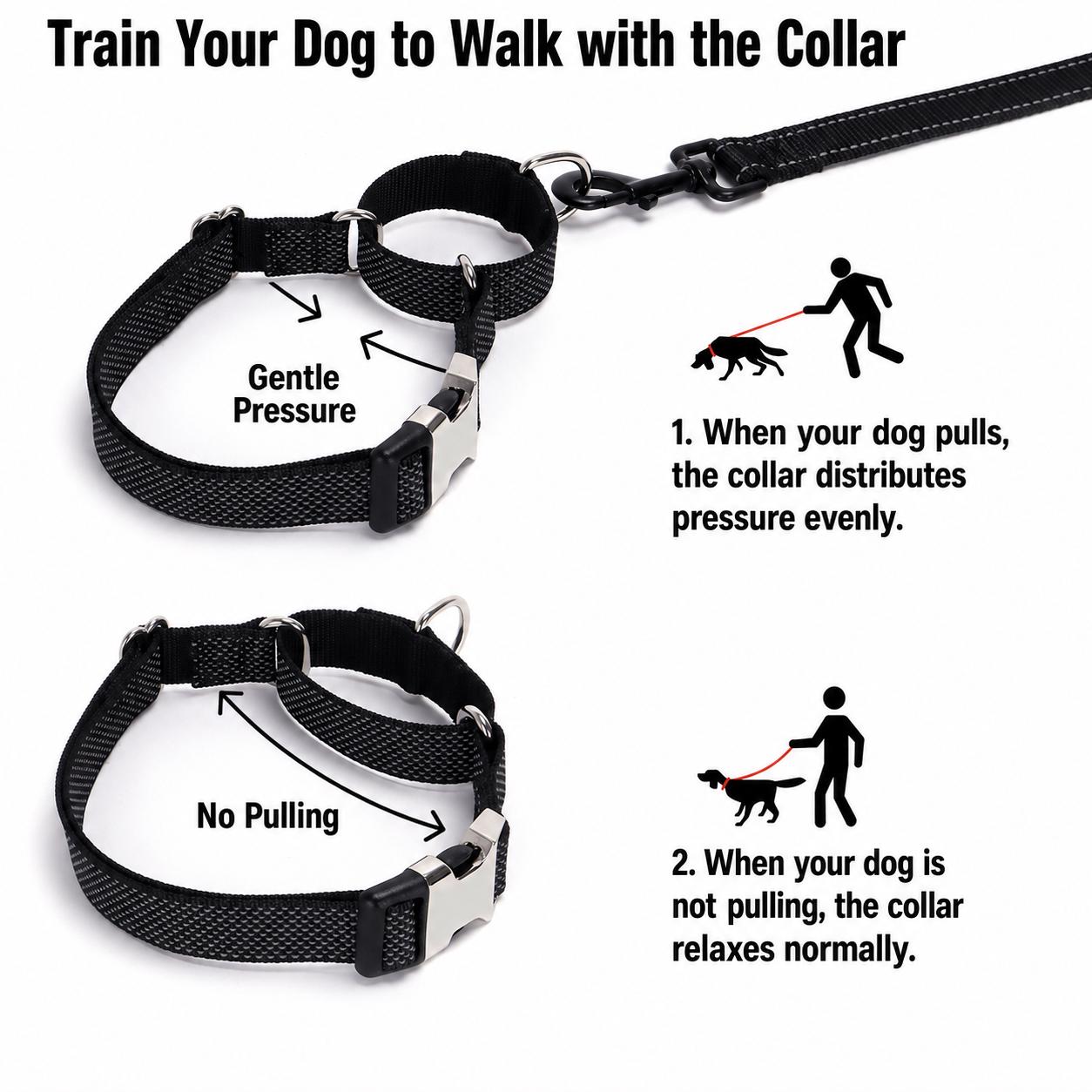 Reflective No Pull Red Dog Harness, Optional Personalized Martingale Collar & Matching Leash, Custom Engraved for Sighthounds