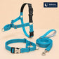 Reflective No Pull Blue Dog Harness, Optional Personalized Martingale Collar & Optional Matching Leash, Custom Engraved for Sighthounds