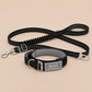 Tactical Dog Collar with Control Handle, Heavy Duty Lightweight Nylon Personalised Collar, 4 Colors, Reflective Adjustable K9 Dog Collar