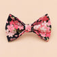 Black Floral Dog Harness, Custom Name Collar Optional Matching Leash Bow | Mix & Match 7-Piece Set XS S M L XL