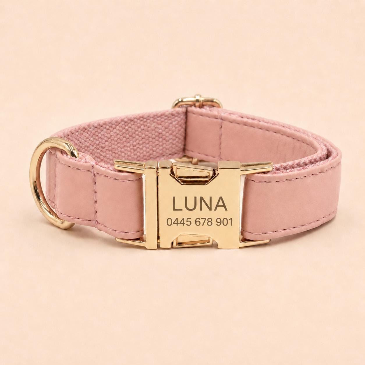 Personalized PU Leather Optional Dog Collar, Custom Airtag Holder with Engraving, Easy to Clean, Rope Leash, Matching Poop Bag