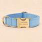 Personalized PU Leather Optional Dog Collar, Custom Airtag Holder with Engraving, Easy to Clean, Rope Leash, Matching Poop Bag