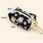 Personalized Black Daisy Dog Harness | Custom Name Collar Leash Bowtie Poop Bag | Mix & Match Walking Set | Floral Print XS-XL