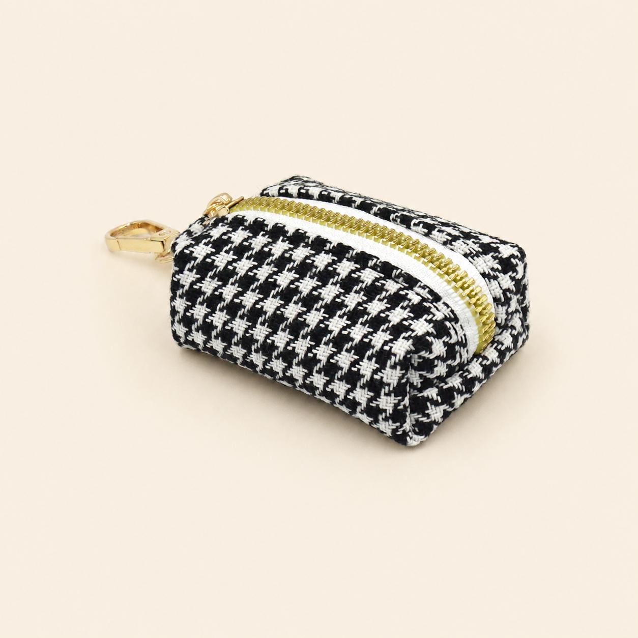 Personalized Houndstooth Dog Harness | Custom Name Collar Leash Bowtie Poop Bag | Mix & Match Walking Set | Check Print XS-XL
