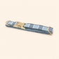Personalized Blue Plaid Dog Harness, Optional Custom Name Collar Rope Leash Set, Tartan Check XS-XL