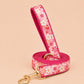 Pink Sakura Dog Harness, Personalised Name Collar Optional Matching Leash Bow | Gold Buckle Mix & Match Set XS S M L XL