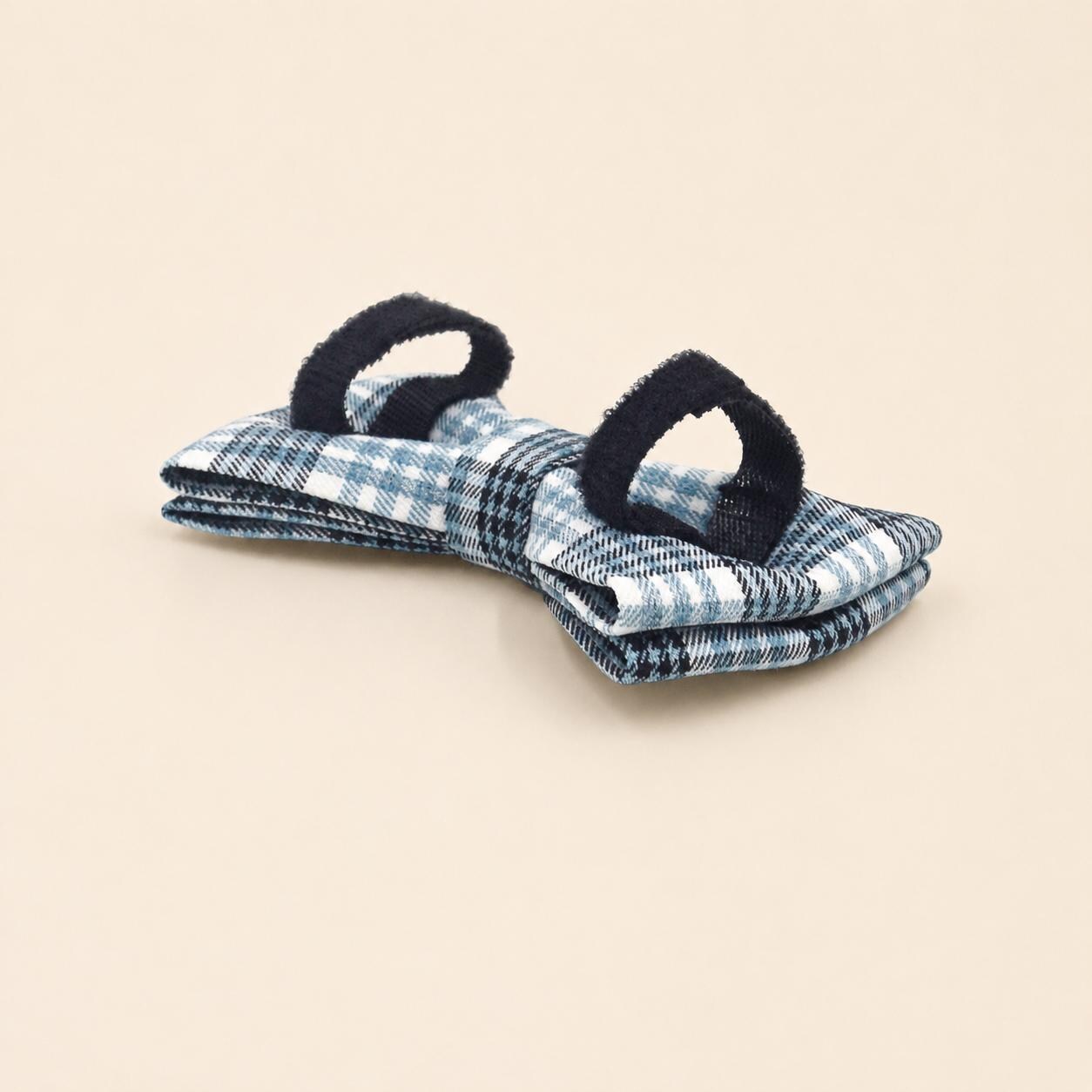 Personalized Blue Plaid Dog Harness, Optional Custom Name Collar Rope Leash Set, Tartan Check XS-XL