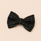 Black Tweed Dog Harness Set, Personalised Luxury Boucle Collar Leash Bow Tie | Engraved Gold Buckle Mix & Match XS S M L XL