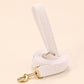 White Tweed Dog Harness Set, Personalised Luxury Boucle Collar Leash Bow Tie | Engraved Gold Buckle Mix & Match XS S M L XL
