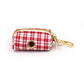 Plaid Dog Collar, Personalized Engraved Name Pet Collar, Preppy Plaid Collar with Leash, Bow Tie & Bag, Custom Puppy Collar Set