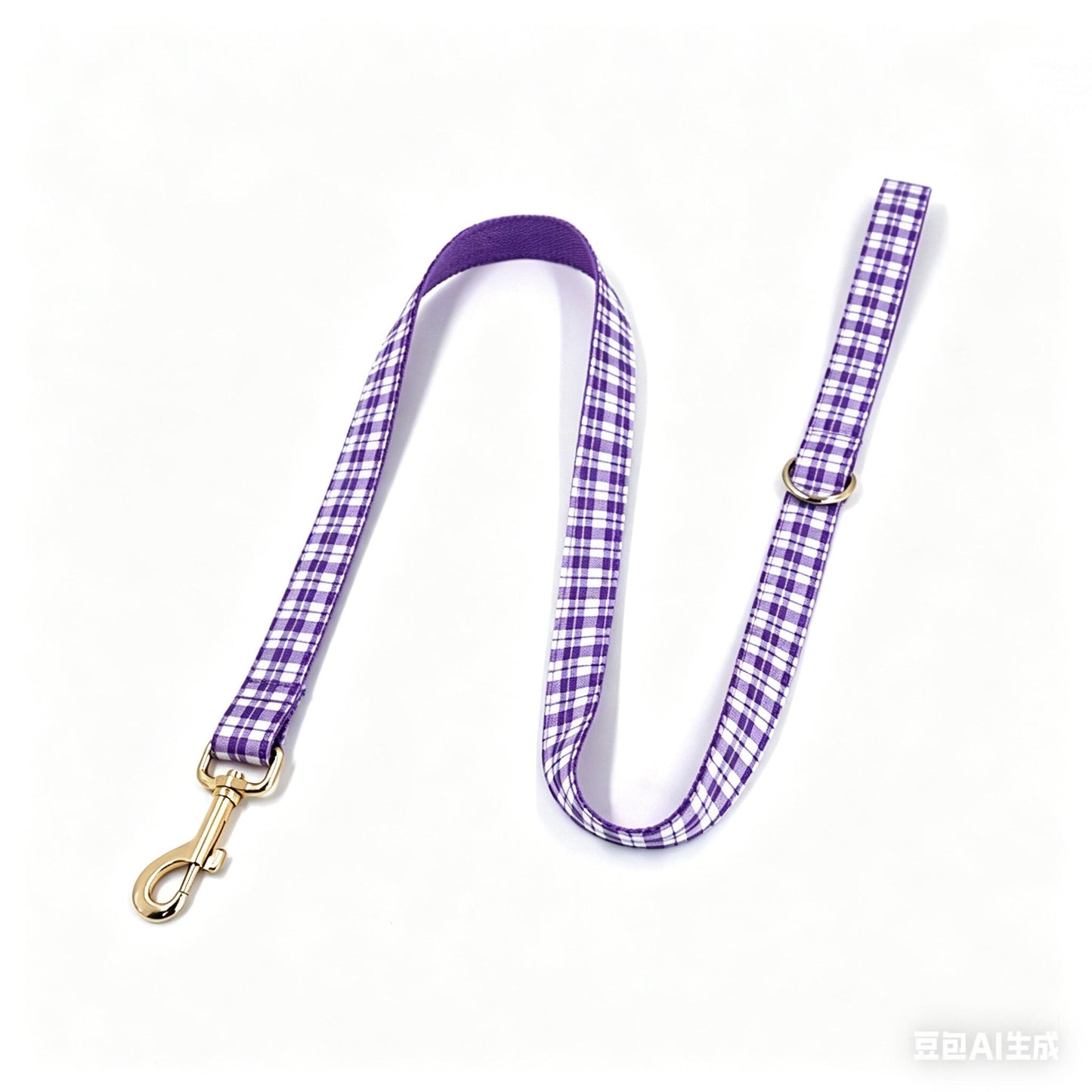 Plaid Dog Collar, Personalized Engraved Name Pet Collar, Preppy Plaid Collar with Leash, Bow Tie & Bag, Custom Puppy Collar Set