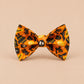 Personalised Halloween Dog Harness Optional Set with Collar, Leash & Bow Tie, Orange Black Pumpkin, Gold Buckle, Custom Polyester Pet Outfit
