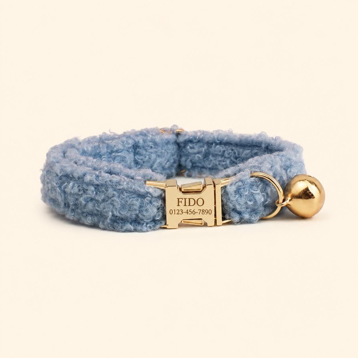Personalized Cat Collar with Name Plate, Bell & Bow Tie, Custom Engraved Kitten Collar, Teddy Bear Cat Gift